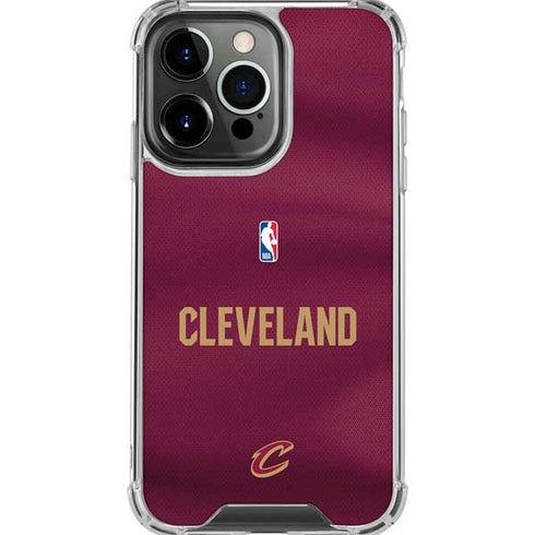 NBA Cleveland Cavaliers Jersey iPhone 16 Pro Max Clear Case